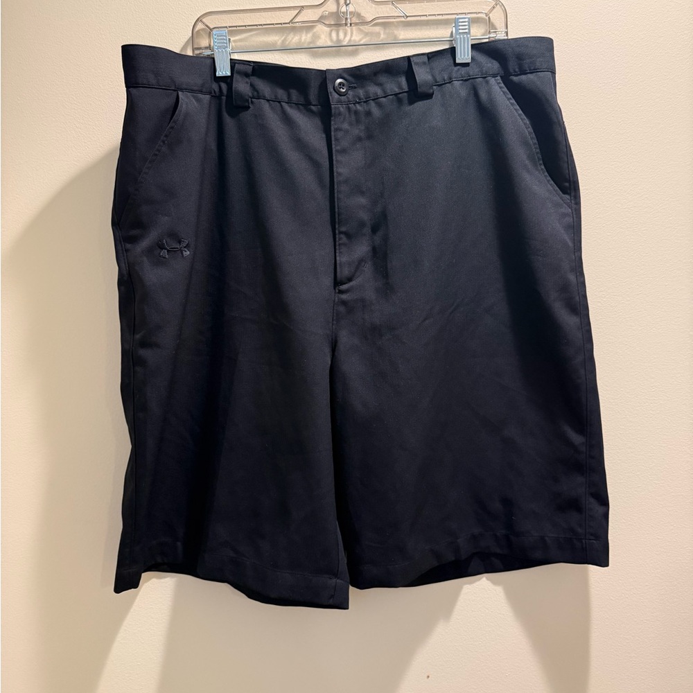 Under Armour Men's Black Flat Front Shorts